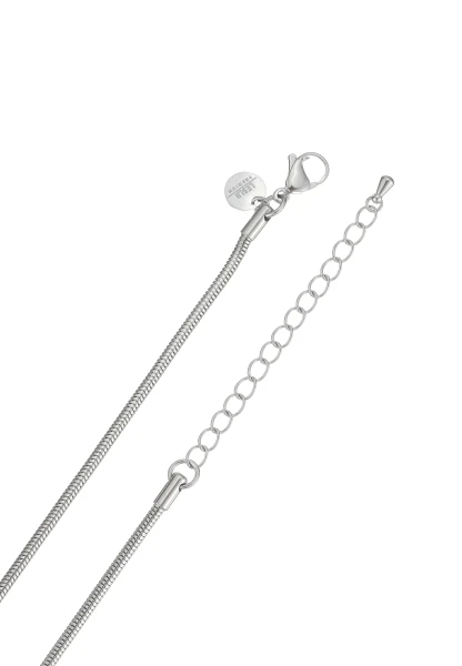 Leslii Lange Kette Ring Tropfen Edelstahl Silber Flash Sale