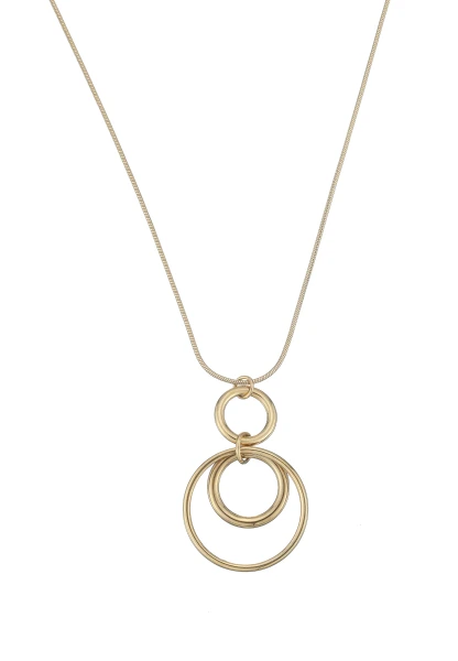 Leslii Lange Kette Ringe Edelstahl Gold Exklusivangebot