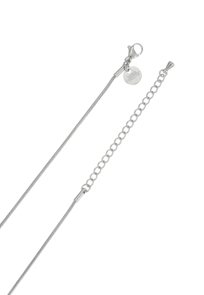 Leslii Lange Kette Ringe Edelstahl Silber Preisnachlass