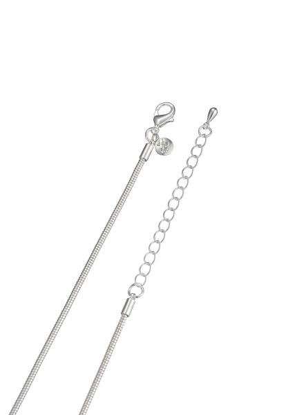 Leslii Lange Kette Glitzer Ringe Silber Black Friday