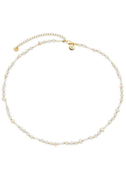 Leslii kurze Halskette Stainless Pearls in Weiß Heißer Verkauf