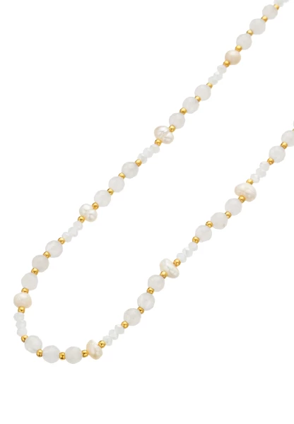 Leslii kurze Halskette Stainless Pearls in Weiß Heißer Verkauf