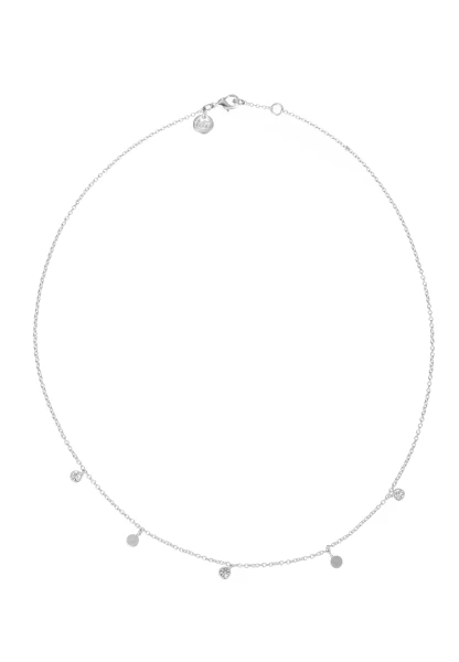 Leslii kurze Kette Recycled Kristall versilbert Zeitlich begrenztes Angebot