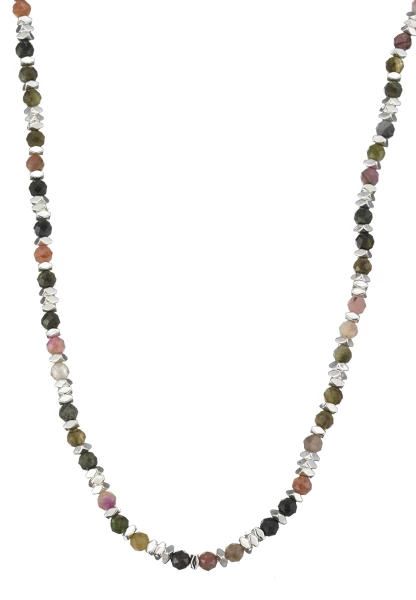 Leslii Kurze Halskette Steine Multi Silber Neuheiten