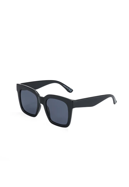 Leslii Sonnenbrille Damen schwarze Designerbrille Sunglasses Kunststoff Schwarz Tägliche Deals