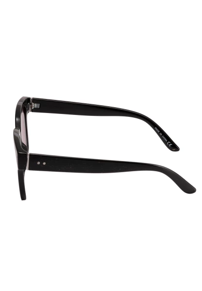 Leslii Sonnenbrille Big Retro Damen Sunglasses Designerbrille in Schwarz Riesige Ersparnisse