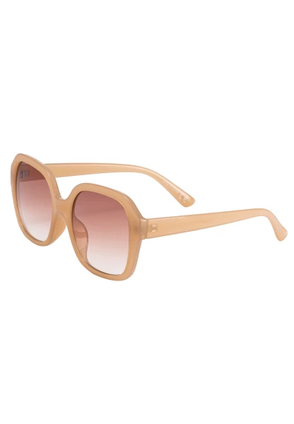 Leslii Sonnenbrille Retro Look Damen Sunglasses Designerbrille in Beige Begrenzte Freigabe