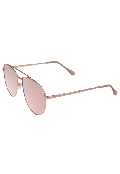 Leslii Sonnenbrille Damen Piloten-Brille Doppelsteg Designerbrille Sunglasses Metall Roségold JETZT KAUFEN