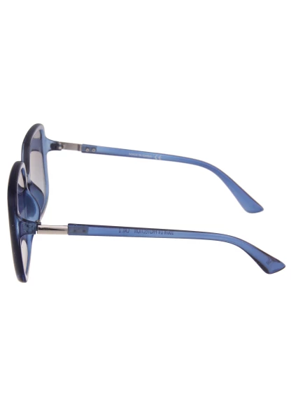 Leslii Sonnenbrille Damen Square eckig blaue Designerbrille Sunglasses Kunststoff Metall Blau Neueste Stile