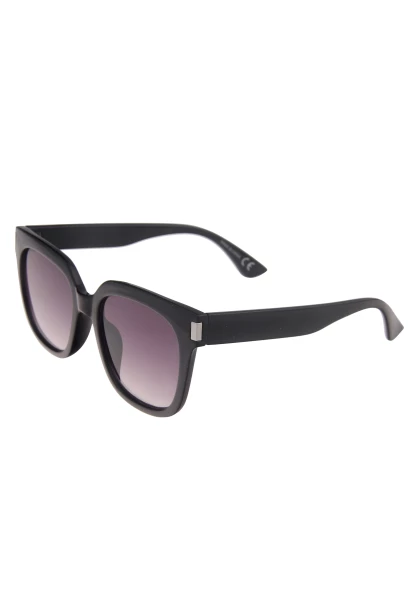 Leslii Sonnenbrille Damen Statement schwarze Designerbrille Sunglasses Kunststoff Schwarz Letzter Tag