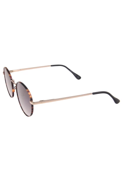 Leslii Sonnenbrille Damen schwarze Boho-Brille Muster Designerbrille Sunglasses Metall Gold Schwarz Zeitbegrenzte Promotion