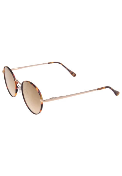 Leslii Sonnenbrille Damen braune Boho-Brille Muster Designerbrille Sunglasses Metall Gold Braun Bis zu 50% Rabatt