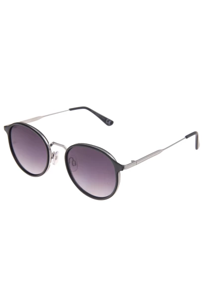 Leslii Sonnenbrille Damen Small schwarze Sonnenbrille Designerbrille Sunglasses Metall Schwarz Silbe Bis zu 65% Rabatt