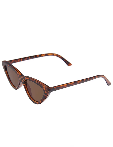 Leslii Sonnenbrille Butterfly Horn-Look Retro Damen Sunglasses Designerbrille in Braun 2025
