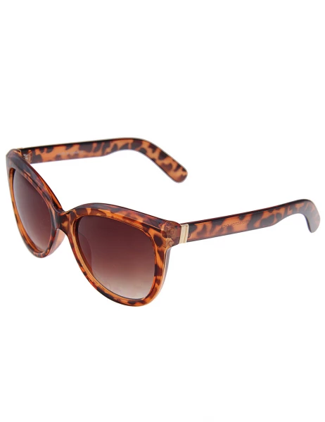 Leslii Sonnenbrille Classic Fashion Horn-Look in Braun Auslauf