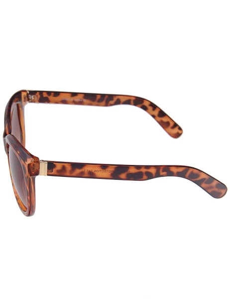 Leslii Sonnenbrille Classic Fashion Horn-Look in Braun Auslauf