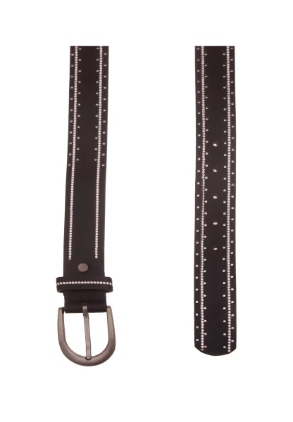 Leslii Damen-Gürtel Strass-Gürtel schwarzer Gürtel Glitzer-Gürtel Breite 3,5cm schwarz Jubiläumsangebot