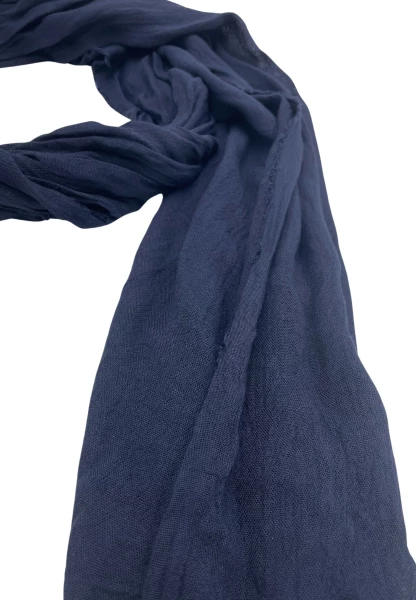 Leslii Schal Uni Viskose Bambus in Navy 50% Rabatt für begrenzte Zeit