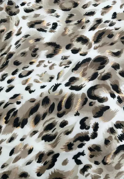 Leslii Schal Leo Muster in Beige Schwarz Online