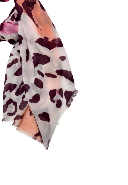 Leslii Schal Leo Look in Pink Orange Angebote