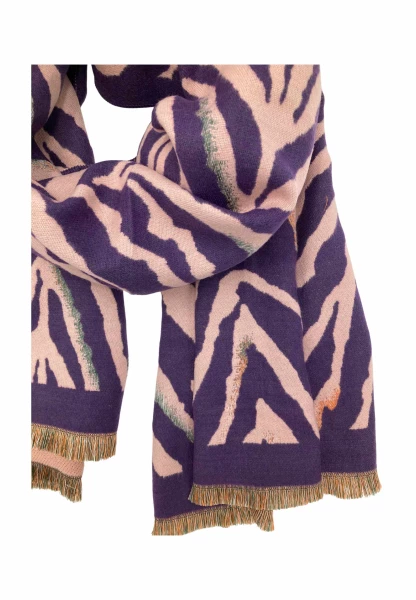 Leslii Schal mit Zebra-Muster Lila Blitzverkäufe