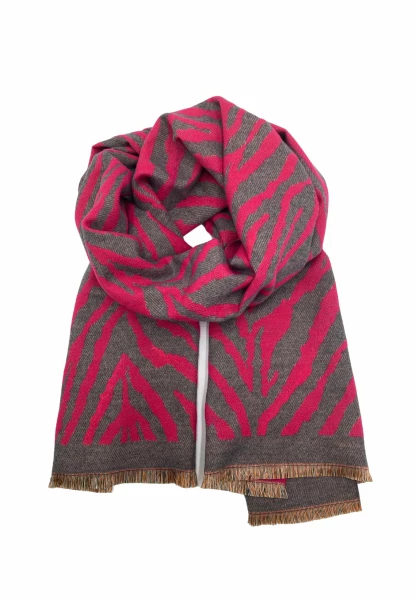 Leslii Schal mit Zebra-Muster Pink Kostenloser Versand