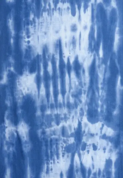 Leslii Schal Fransen Batik Blau Exklusivangebot