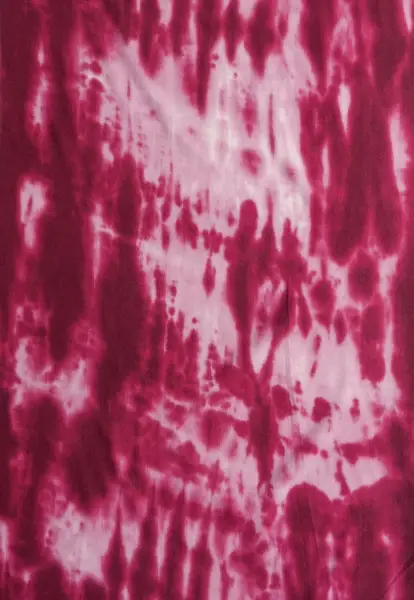 Leslii Schal Fransen Batik Dunkelrot Rosa Preisnachlass