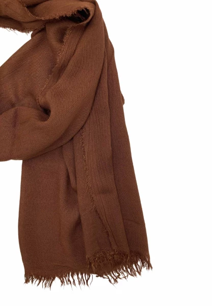 Leslii Schal Uni Viskose Bambus Cognac Braun Cyber Monday
