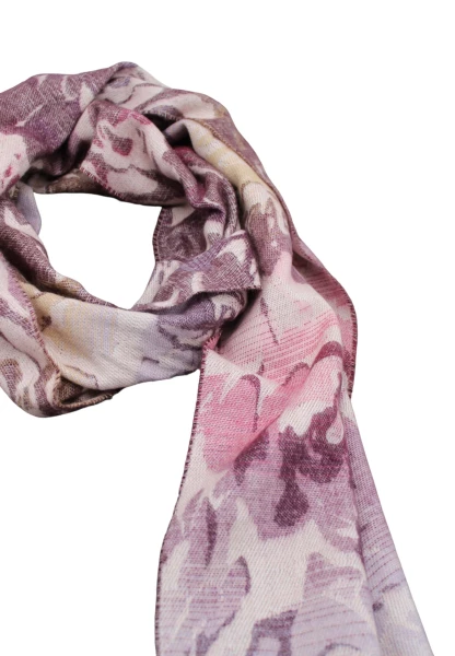 -50% SALE Leslii Schal Blumen-Muster Rosen gemusterter Fransen-Schal Muster-Schal in Pink Lila Bis zu 65% Rabatt