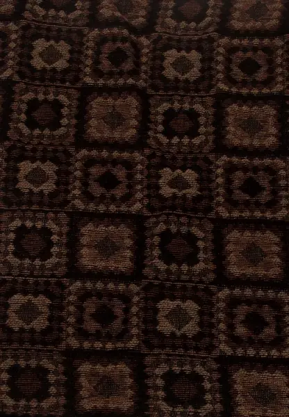 -50% SALE Leslii Schal Kachel-Muster brauner Muster-Schal Fransen-Schal gemustert in Camel Braun Discount Store für neue Produkte