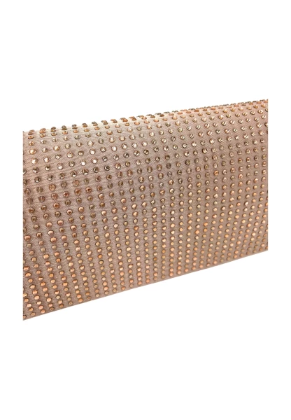Leslii Clutch Handtasche Glitzer Steinchen in Nude Limitierter Zeitrabatt