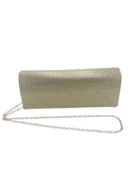 Leslii Clutch Handtasche Glitzer Steinchen in Gold Sonderangebot