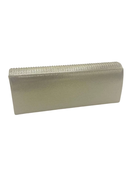 Leslii Clutch Handtasche Glitzer Steinchen in Gold Sonderangebot