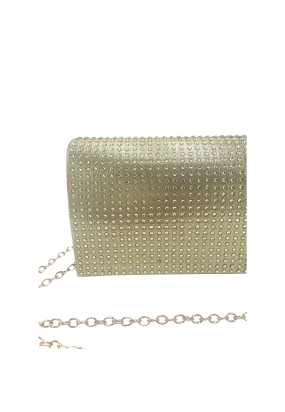 Leslii Clutch Handtasche Glitzer Steinchen in Gold Sonderangebot