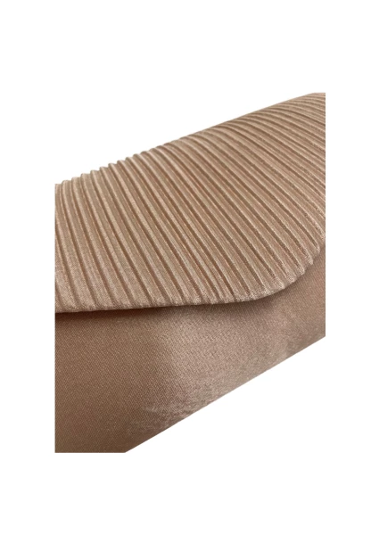 Leslii Clutch Handtasche Schimmer in Beige Rabatt
