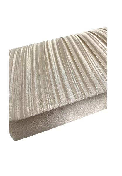 Leslii Clutch Handtasche Elegant in Creme Weiß Günstig kaufen