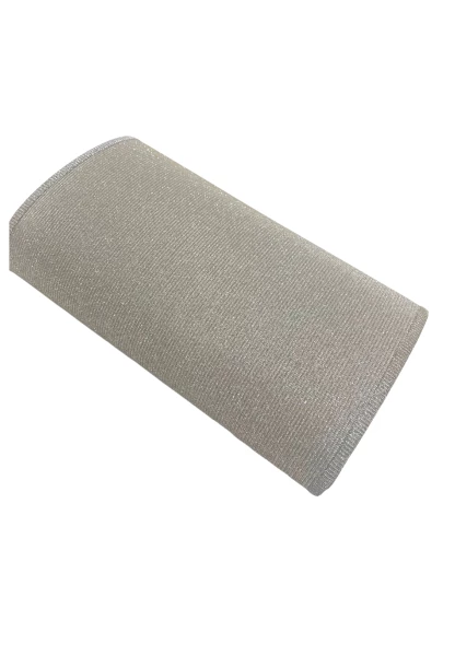Leslii Clutch Handtasche Glitzer in Silber Versandkostenfrei