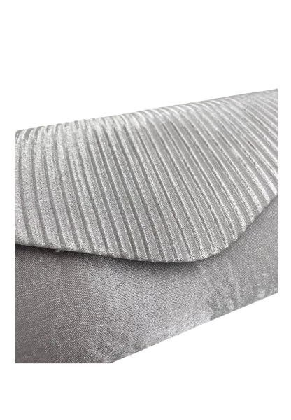 Leslii Clutch Handtasche Schimmer in Grau Flash Sale