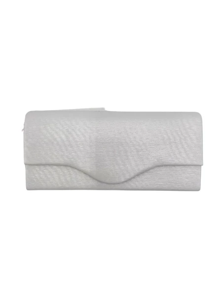 Leslii Clutch Handtasche Schimmer in Weiß Weihnachtsangebot