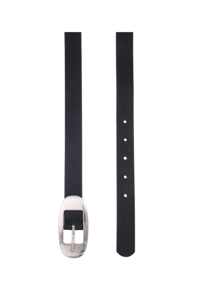 -50% SALE! Leslii Damen-Gürtel After Wave Classic schwarzer Gürtel Silber Schwarz Valentinstagsangebot