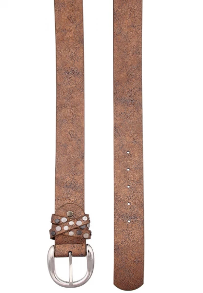 -50% SALE Leslii Damen-Gürtel Single Rivet Polyurethan Breite 3,8cm 500510614 Top Angebot