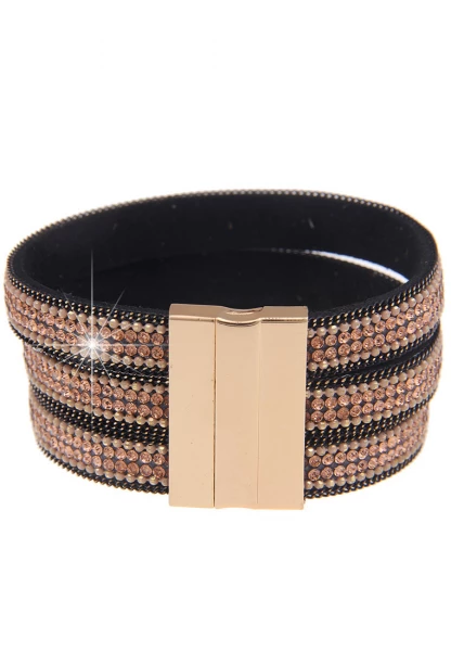 Leslii Last Chance Armband Statement Strass - 08/braun Online Outlet