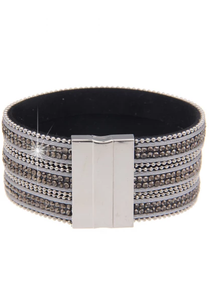 Leslii Last Chance Armband Statement Strass - 13/grau Zeitlich begrenztes Angebot