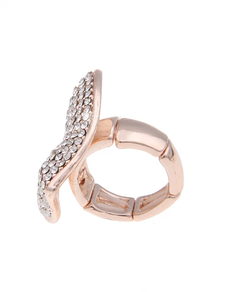 Leslii Sale Ring Statement Herz Strass - 21/rose gold JETZT KAUFEN