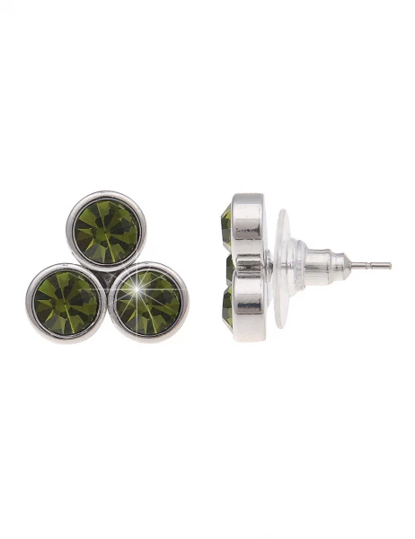 -50% SALE! Leslii Ohrringe Ohrstecker Glitzer-Style in Grün Kostenloser Versand international