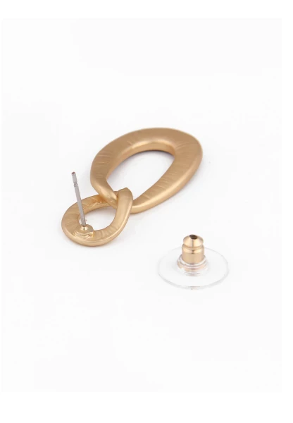 Leslii Damen-Ohrringe mit ovalem Anhänger und Steinchen Modeschmuck-Ohrringe Braun Blau Gold Letzte 3 Tage