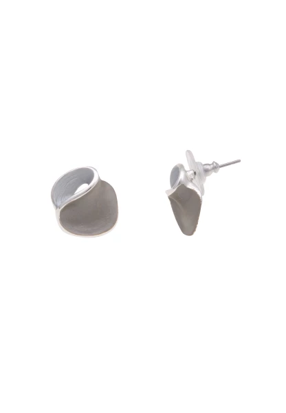 Leslii Damen-Ohrringe Lea graue Ohrstecker silberne Modeschmuck-Ohrringe Ohrschmuck Grau Begrenzt auf 3 Tage