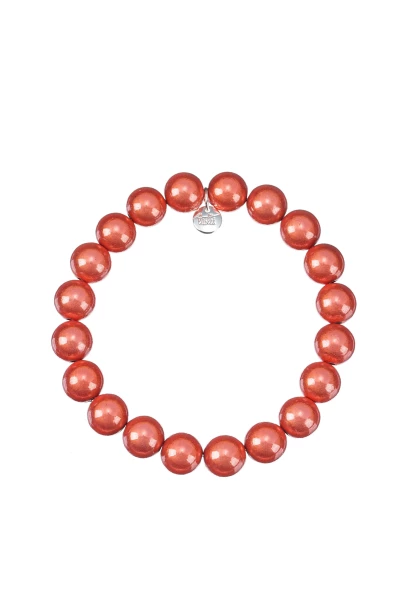 Leslii Reflective Pearl Perlen-Armband Magic 3D-Effekt Ø 10mm in Orange 50% Rabatt für begrenzte Zeit