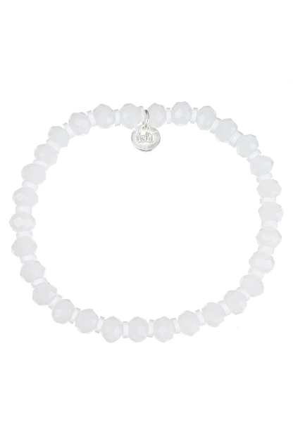 Leslii Armband Glasperlen in Weiß Sonderangebot